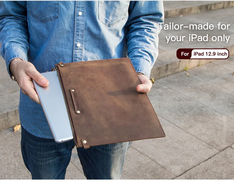 Для iPad Pro 12,9 чехол для планшета сумка на молнии Funda Coque для iPad Pro 11 защитный чехол из нубука