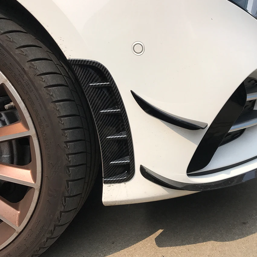 Для Mercedes Benz A класс W177 A180 A200 A220 A250 спортивные переднего бампера воздуха на выходе наклейки Накладка аксессуары для стайлинга автомобилей