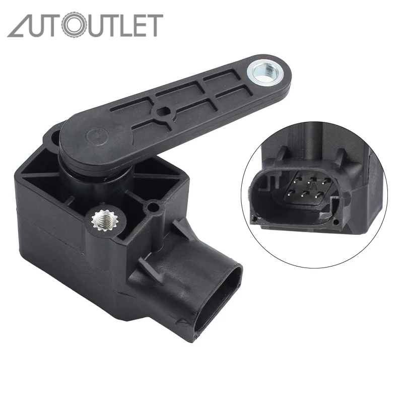 AUTOUTLET Car 6 Pin Black Xenon Headlight Height Level Vertical Control Sensor For 37140141444 BMW E81 E82 E87 E88 E46 E90 E91 | Автомобили