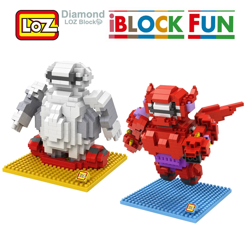 Строительные блоки LOZ Baymax с алмазами фигурки из мультфильма Большой Герой 6