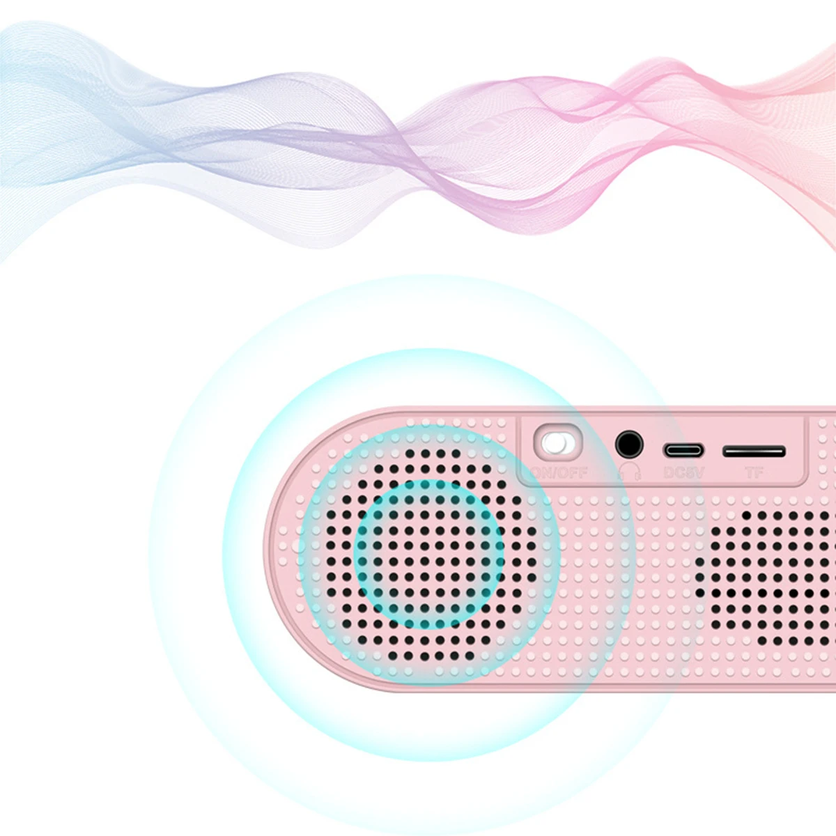 SOONHUA Многофункциональный Bluetooth динамик мини цифровой будильник fm-радио стильная зеркальная поверхность с AUX TF карта воспроизведения музыки