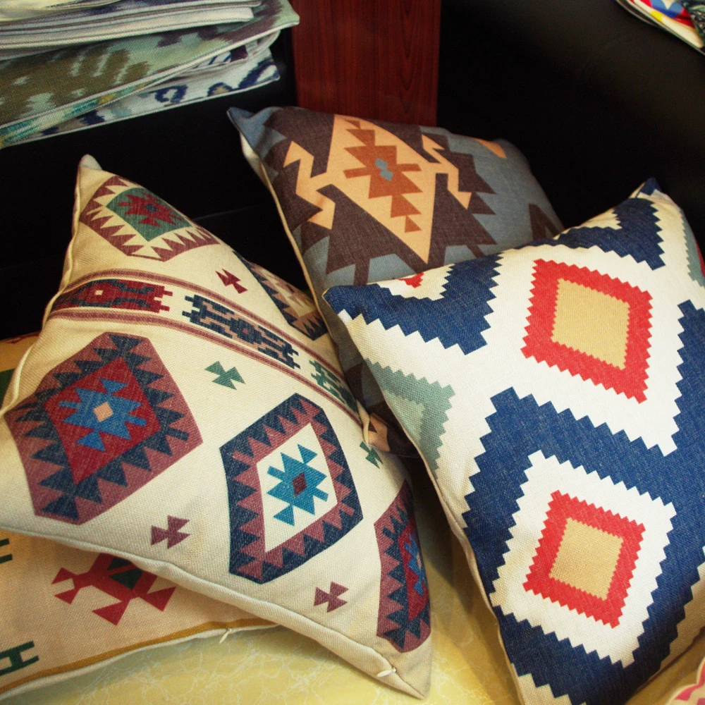 Роскошный Чехол на подушку ESSIE HOME с цифровым принтом в турецком этническом стиле