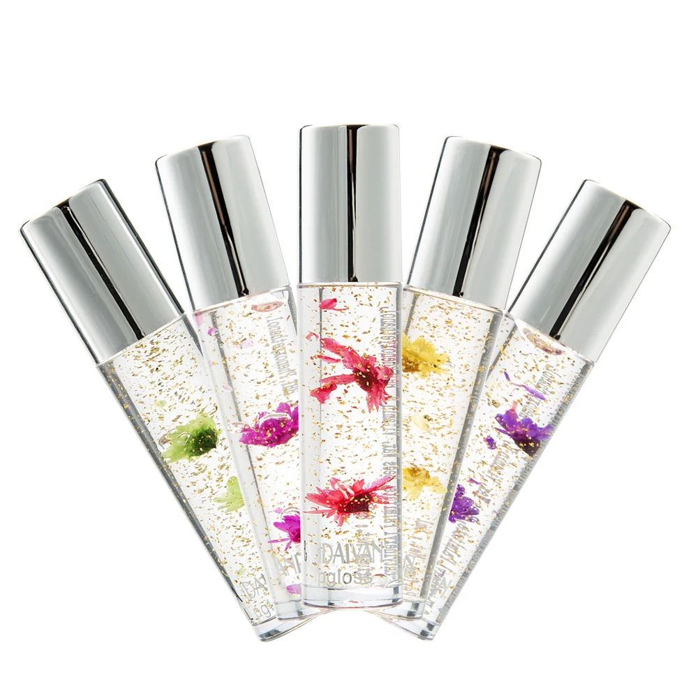 

HANDAIYAN makeup moisturizing lip gloss with essencial oil temperature change color lip tint waterproof flower lipstick HF127