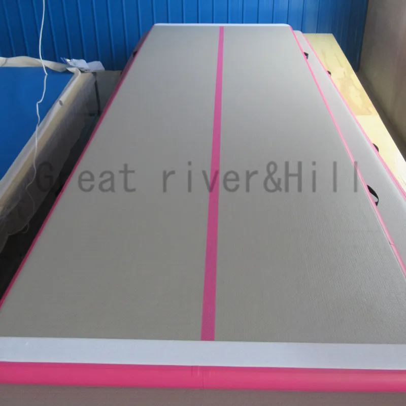 Надувной надувной воздушный трек Great Ривер Хилл розовый 6 м x 1 8 15 см | Спорт и