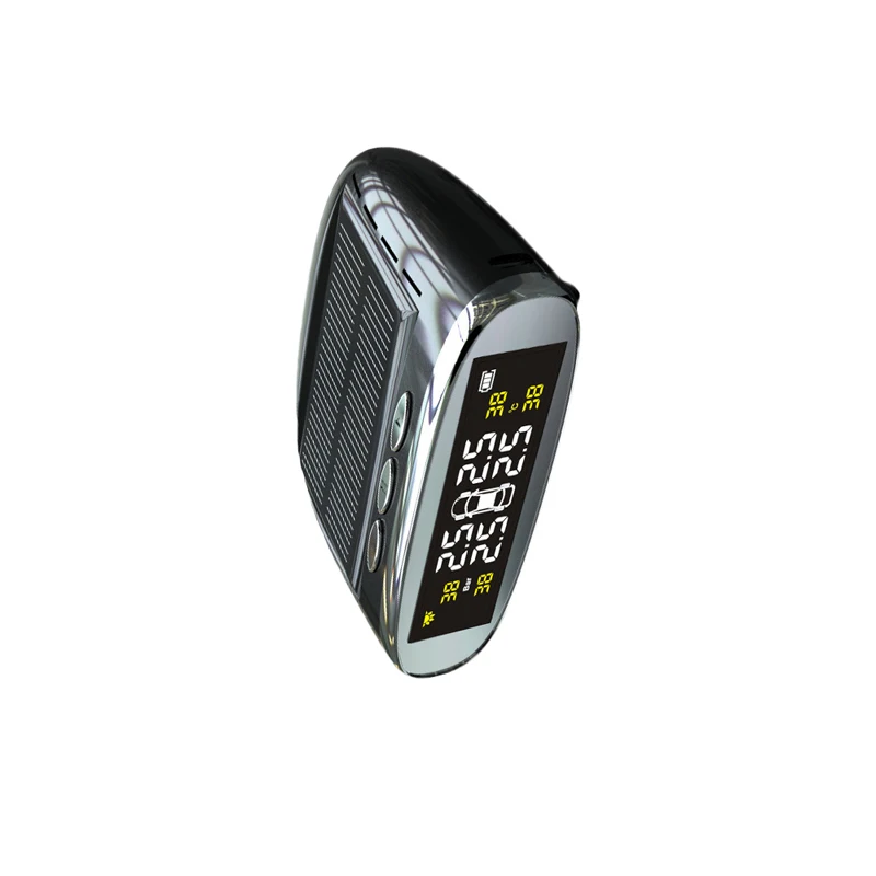 Автомобильная система контроля давления в шинах TPMS ЖК-дисплей 4 внешних датчика