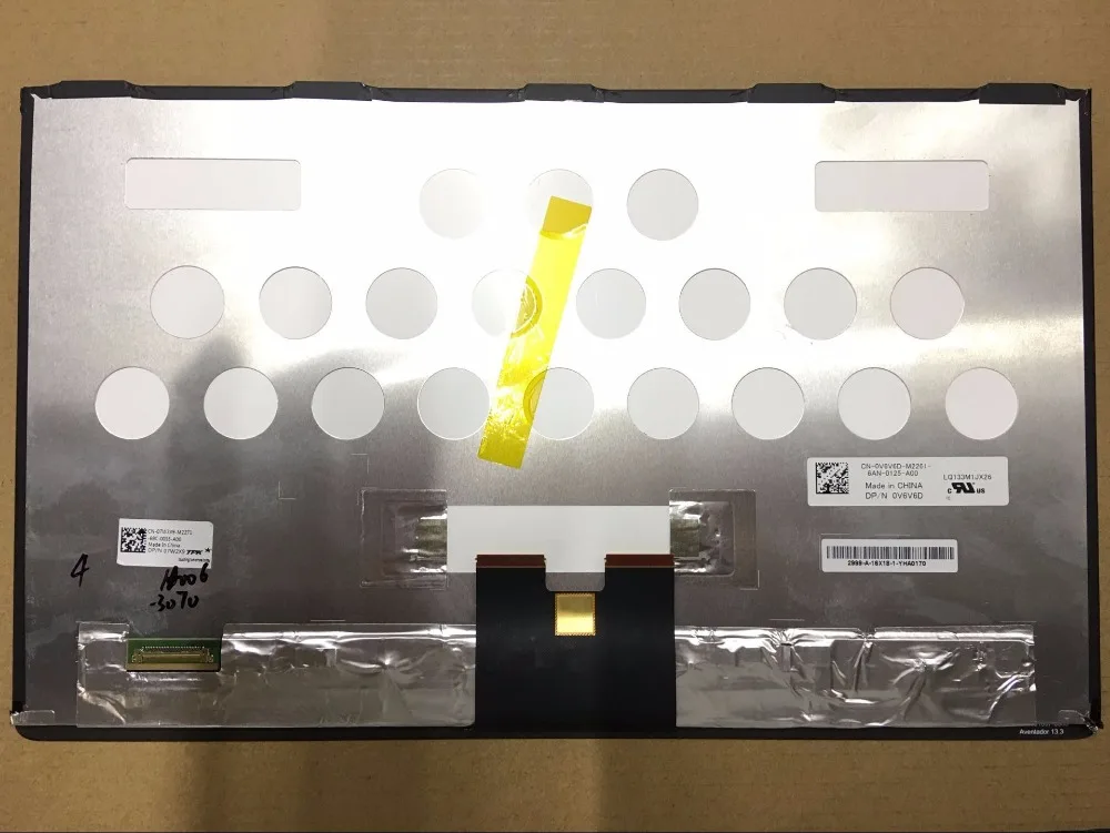 13." дюймов светодиодный сенсорный ЖК-экран LQ133M1JX26 OV6V6D для Dell XPS 13 9365 планшета Полный случая крышки 1920*1080 дисплей