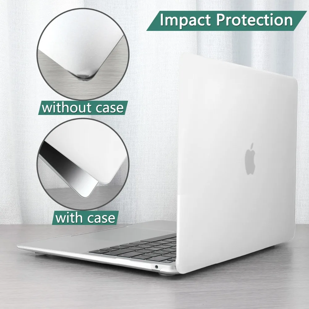 Премиум матовый чехол для MacBook Air 11 12 дюймов, рукав для ноутбука Macbook Pro 13 15 Touch Bar Touch ID+ чехол для клавиатуры