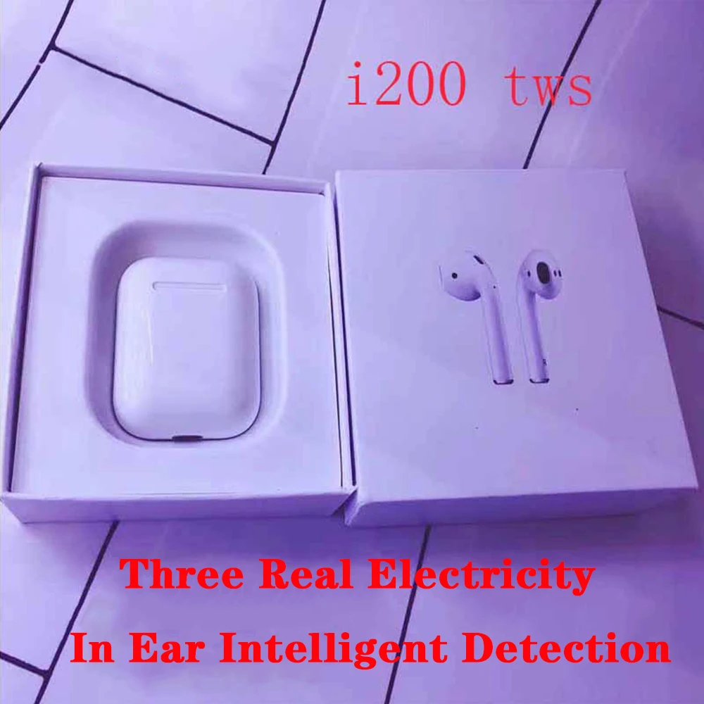 I200 TWS всплывающие + Сенсорная функция Wrieless Зарядка Наушники Bluetooth v5.0 беспроводные