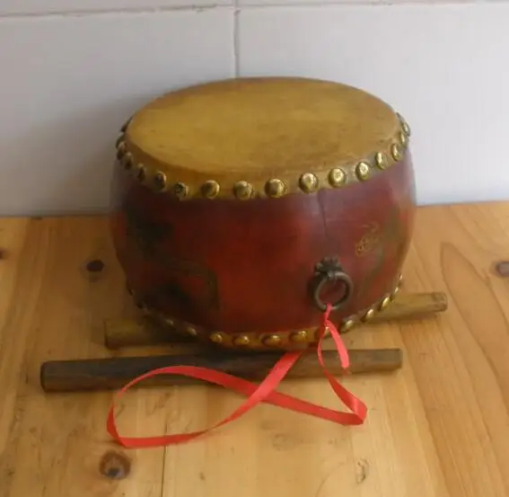 10 6 &quotвинтажный кожаный барабан из палисандра в китайском стиле дракона Ударный