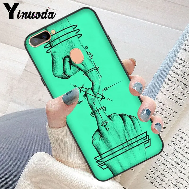 Yinuoda Математика черный ТПУ Мягкий силиконовый чехол для телефона OPPO R15 Mirror Dream R17/R17