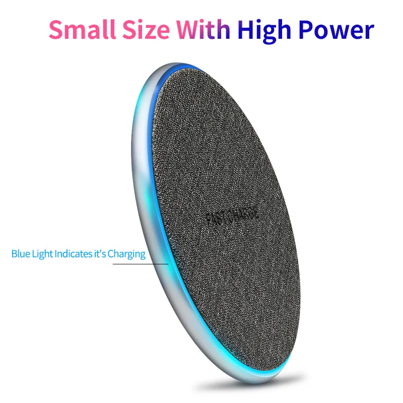 Зарядное устройство Power4 с льняной поверхностью для быстрой беспроводной зарядки