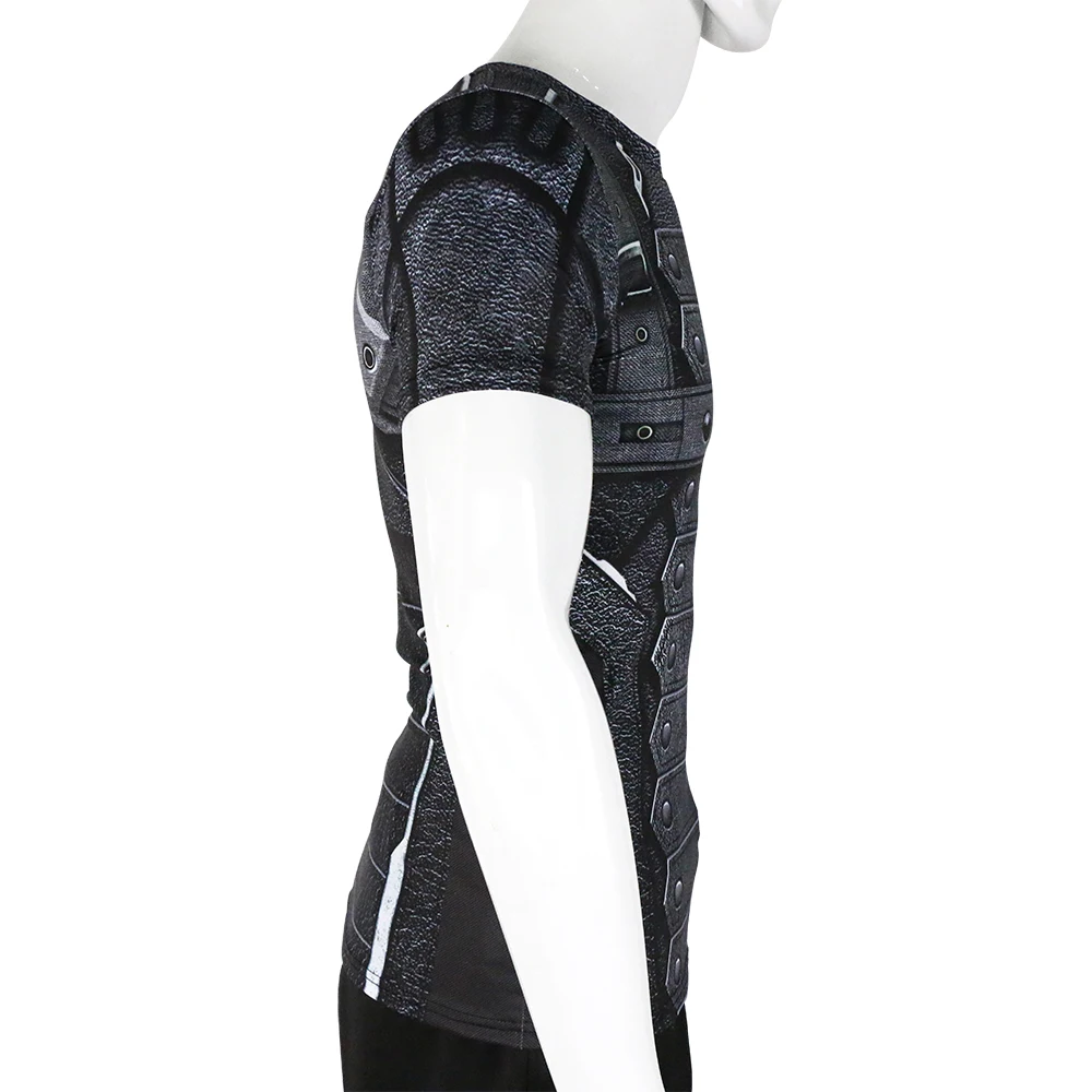 Футболка мужская компрессионная с коротким рукавом и 3D принтом из аниме