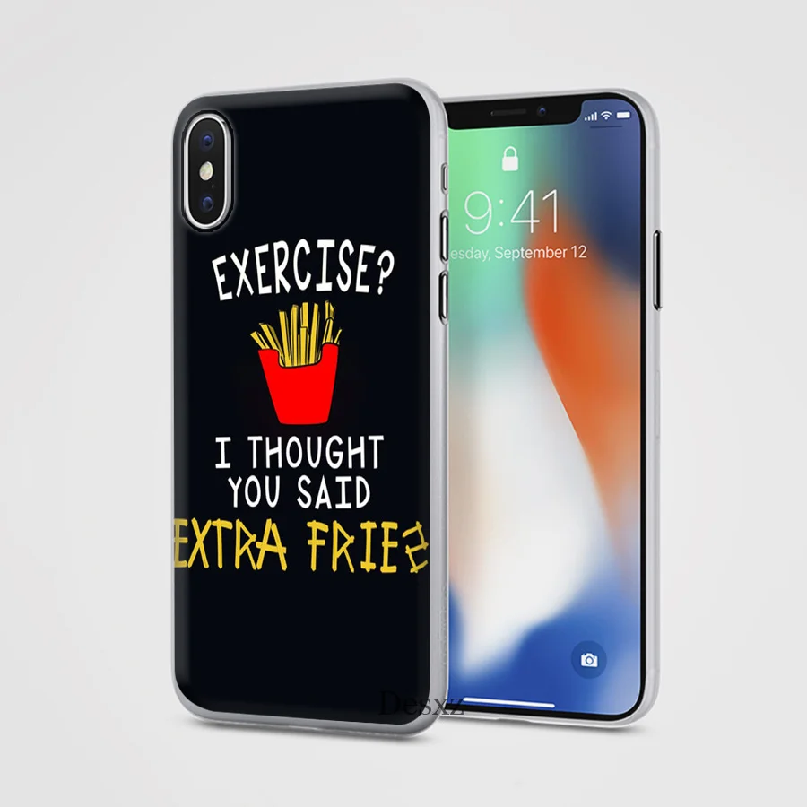 Чехол для телефона iPhone 11 Pro 7 8 6 6s Plus X XR XS Max 5 5S SE чехол фри бургер пицца | Мобильные