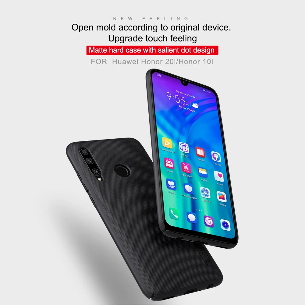 Матовый чехол Nillkin для Huawei Honor 20i и HONOR 10i суперматовый защитный мобильного