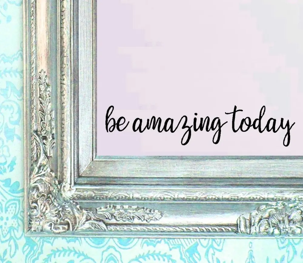 Зеркальные настенные стикеры Be Amazing Today съемные зеркальные наклейки