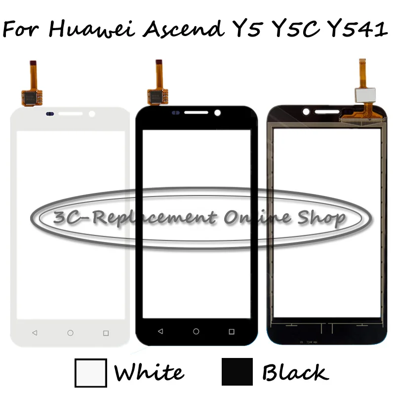 1 шт. черный/белый тачскрин аналагово-цифровой преобразователь для Huawei Ascend Y5 Y541 Y5C