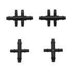 Шланг с зазубриной, 47 мм на 35 мм, прямой 4-ходовой разветвитель для садовых водопроводных труб, фитинги для полива газонов, 20 шт.