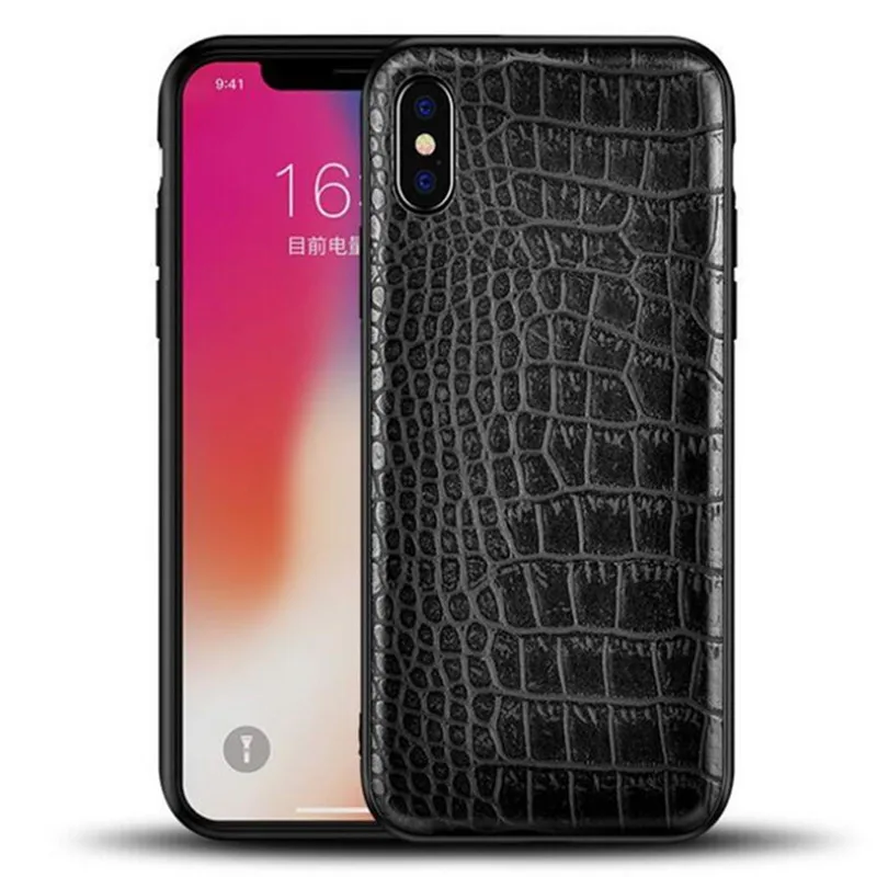 Роскошный 3D чехол из крокодиловой змеиной кожи для телефона iPhone 8 7 6 S Plus винтажный