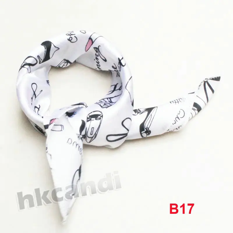 Популярный Шелковый квадратный шарф Женская бандана модный стильный роскошный