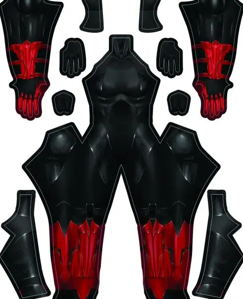 Batwoman косплей костюм новинка 3D принт Рубиновая Роза Женские базовые костюмы