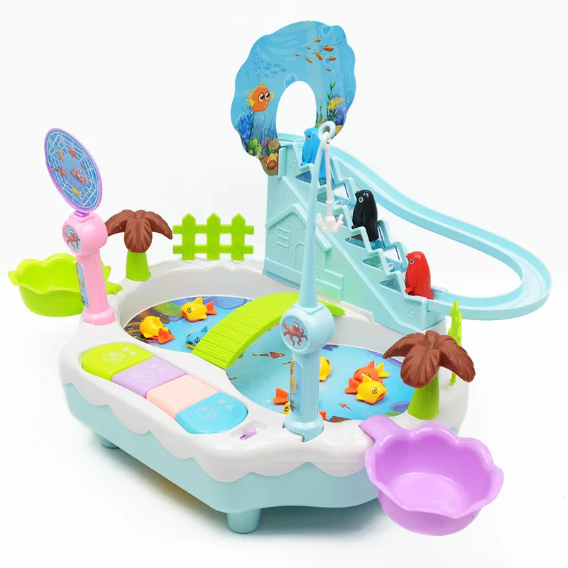 Набор игрушек для рыбалки магнитная игра в воду детские игрушки рыба квадрат