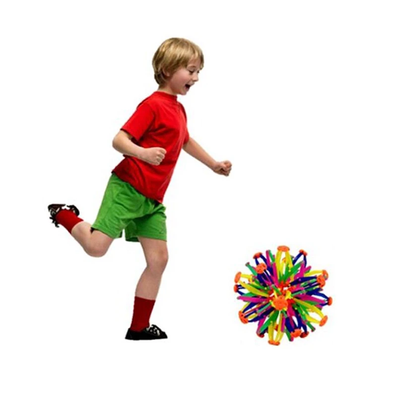 BOLA M&Aacute;GICA retr&aacute;ctil de colores para ni&ntilde;os y ni&ntilde;as, juguete de flores para atrapar a mano, regalo de Navidad divertido-4