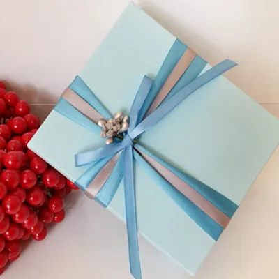 Special Offer Rushed Caixa Earrings Gift Paper Box 10*12*3.5cm Ribbon Flower Wedding Candy Recyclable Craft Packaging Boxes | Дом и сад