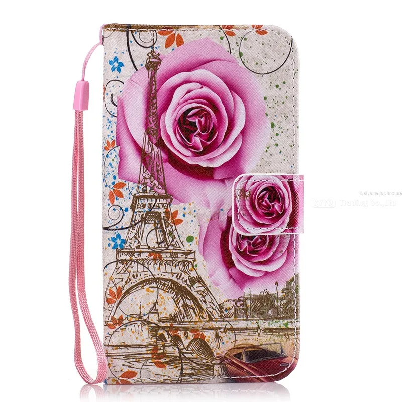 Style 1 Цветной Роскошный кожаный чехол-книжка для huawei Honor 9 Lite 7X 6C Pro 6A, цветочный чехол для huawei P20 Lite Pro P10 P Smart Y3 - Цвет: Style 1