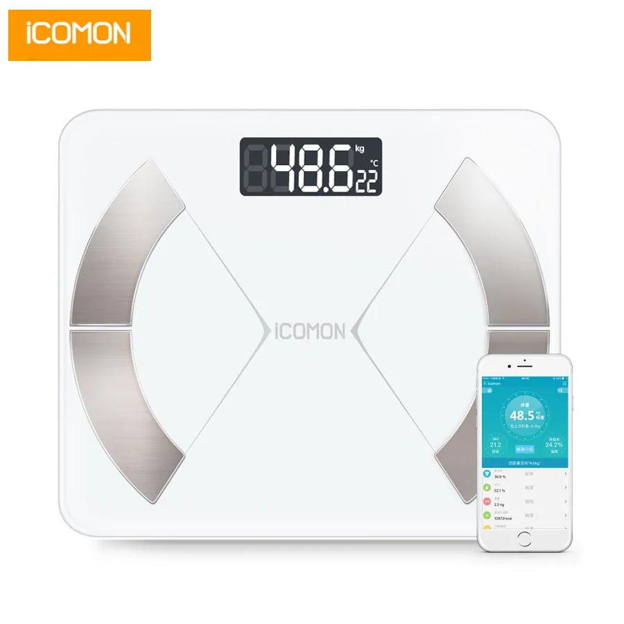 ICOMON i31 Цифровые Смарт весы для ванной комнаты электронные измерения веса