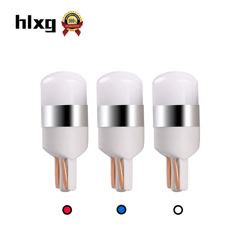 Hlxg Авто T10 LED W5W поворотные сигнальные лампы Canbus без ошибок 3030 168 194 автомобилей