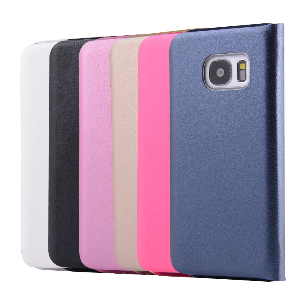 S7 Coque Cover KAWOO Официальный чехол из искусственной кожи Litchi с жестким основанием для Samsung Galaxy S7Edge Capa.