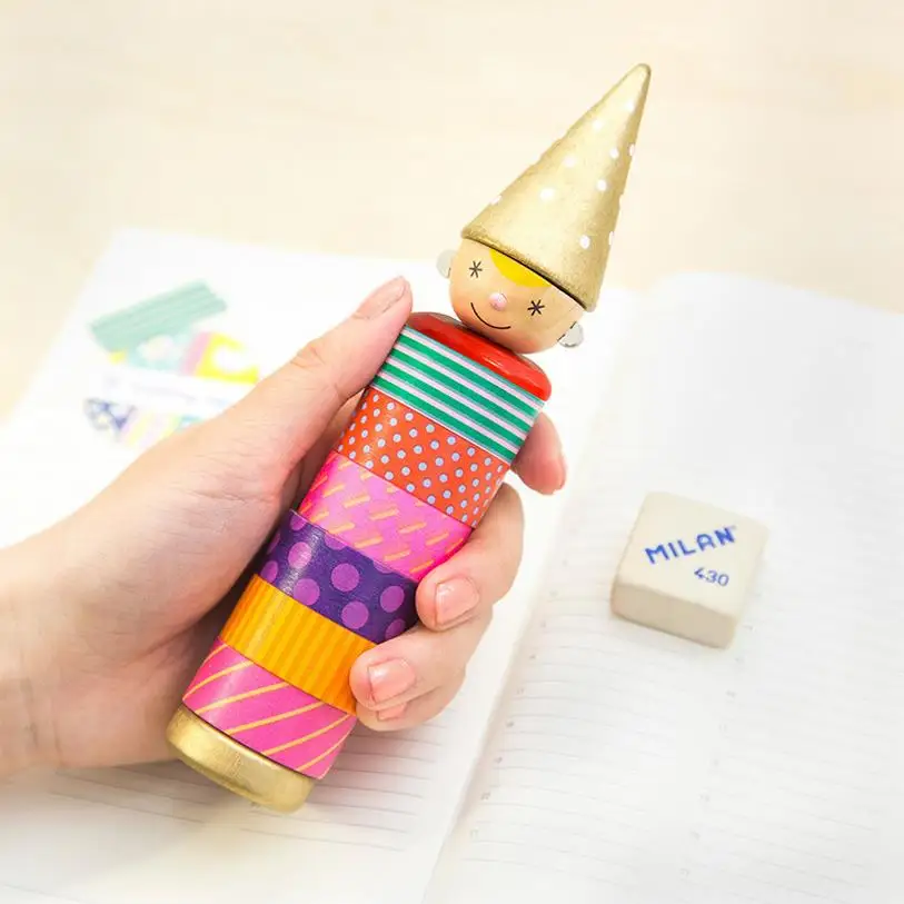 Kawaii мальчик клейкая лента держатель для украшения DIY васи лента липкая Скрапбукинг изоляционная лента канцелярские Диспенсер ленты 02462