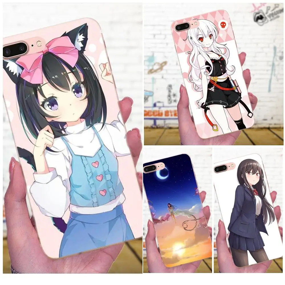 Прекрасный для Huawei P7 Honor 4C 5A 5C 5X 6 6C 6A 6X 7 7X 8 9 V8 V10 Y3II Y5II Y6II G8 Play Lite японский мультфильм