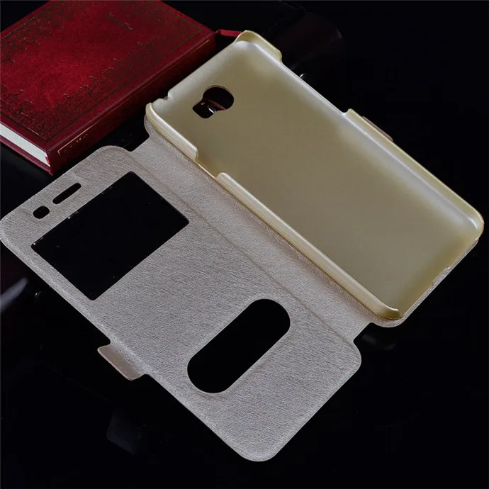 For Huawei Y5 II Case Quick View Window Stand Cover ii Y5II 2 Flip PU Leather Phone Cases CUN L21 U29 L01 5.0 |