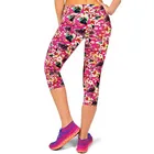 Леггинсы-капри с принтом TOIVOTUKSIA, модные эластичные леггинсы до середины икры с высокой талией, лето 34, размера плюс