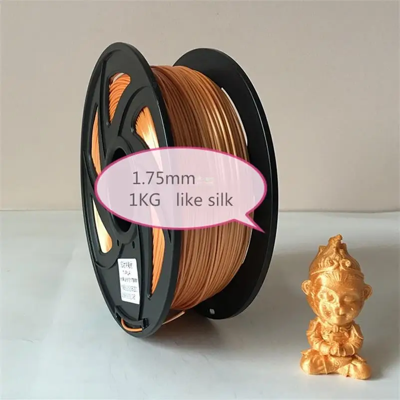 GLODEN 3D принтер расходные материалы PLA как шелк 1,75 мм 0,1 кг/1 кг шелк-как текстура материал Материал провода материал фиолетовый - Цвет: GLODEN