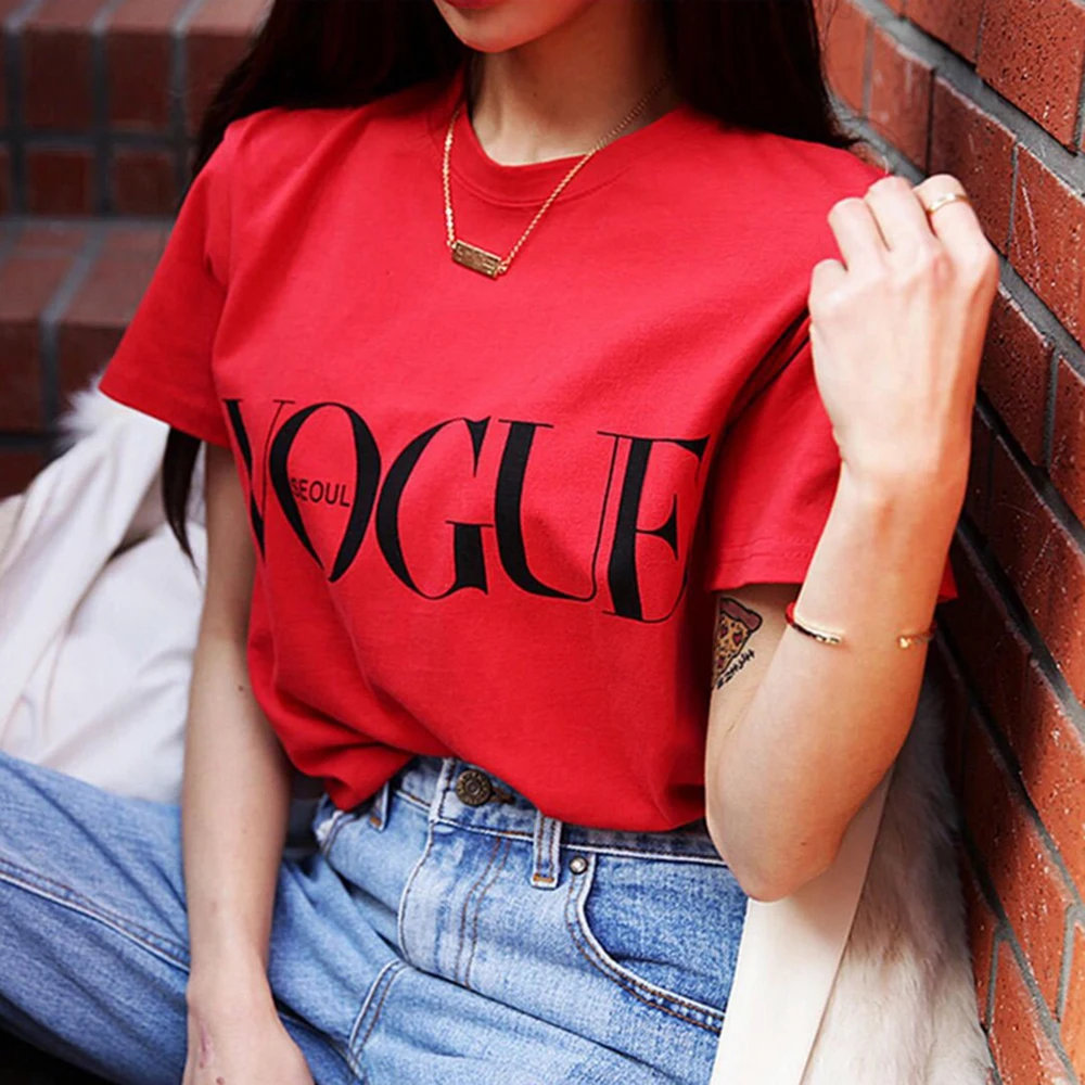 Женская футболка с коротким рукавом Haut Femme Harajuku женская буквенным принтом для