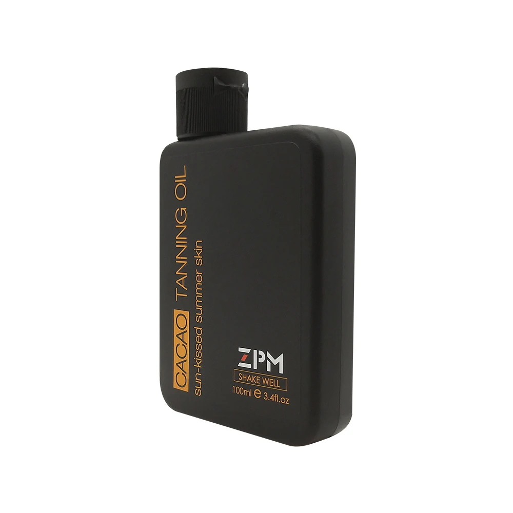 ZPM увлажняющее масло для загара, SPF 6, 3,4 oz бутылка, 1 Граф, широкий спектр защиты UVA/UVB, кокосовое масло, Cacao, Hypoallergeni