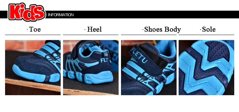 Children's shoes genuine leather sports shoes new autumn Fashion Non-slip sneakers size 21 to size37