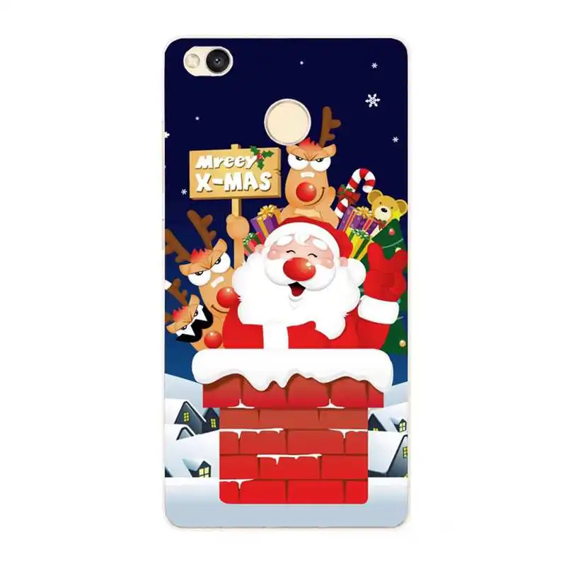 For Xiaomi Redmi 4x Case Xiomi Mi A1 Cover Christmas Santa Claus for xiaomi redmi Note 4 Note5 Pro 4A 5A Phone |