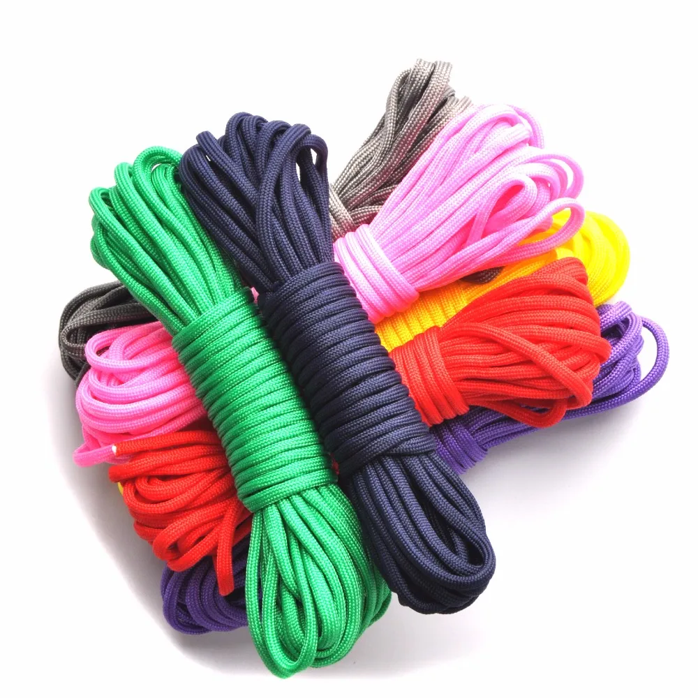 Paracord 550 100ft веревка Paracord Lanyard аксессуары парашют Deg для наружного кемпинга снаряжение и выживания