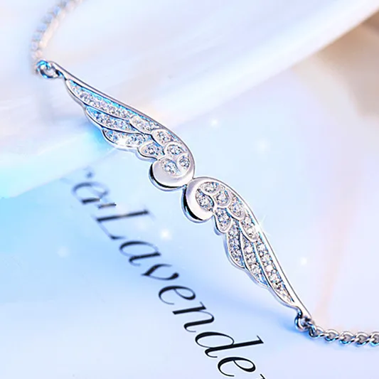 Модные украшения темперамент кратким инкрустация AAA кубический циркон Крыло