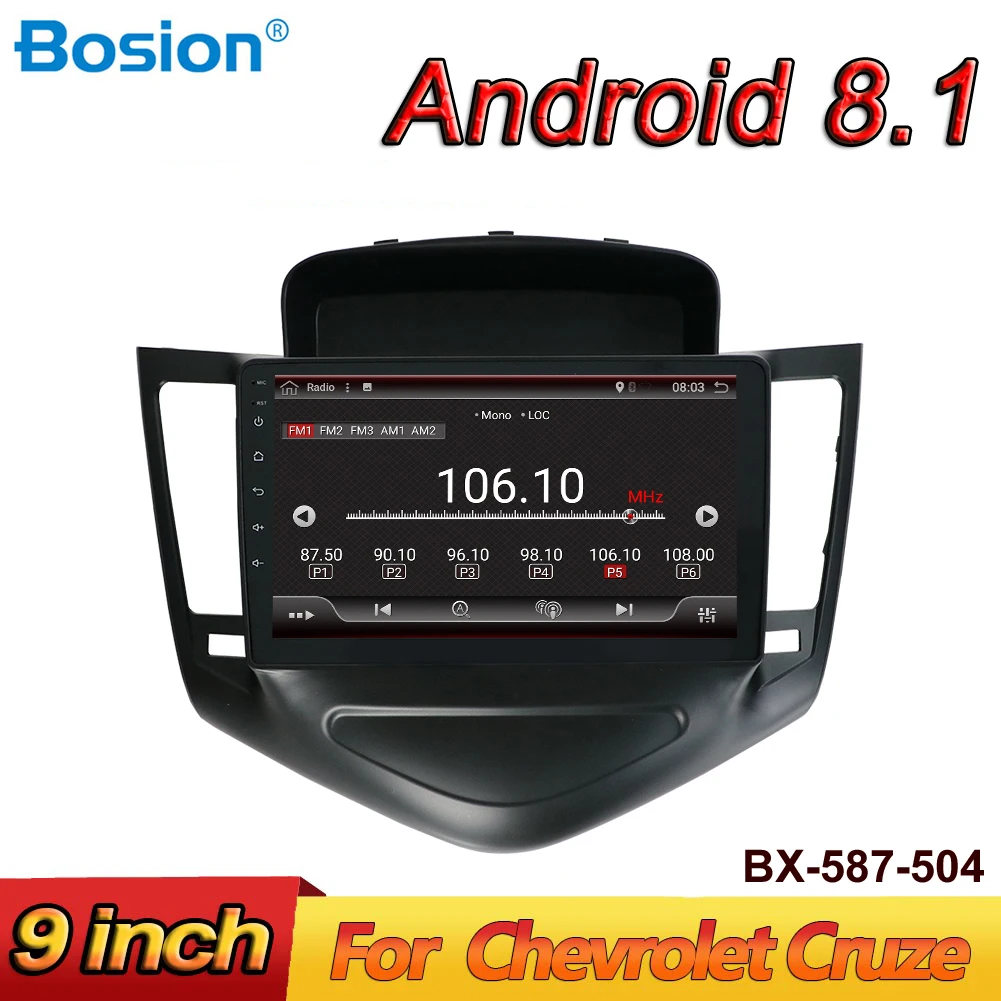 Bosion Android 8 1 4 ядра автомобильный стерео dvd плеер gps навигация Мультимедиа для Chevrolet