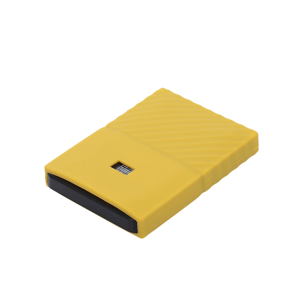 yellow Силиконовый чехол с жестким диском, нескользящая Защитная крышка с защитой от царапин и ударов, защитная оболочка SSD - Цвет: yellow