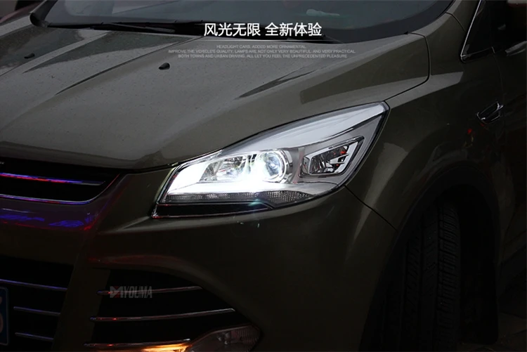 AKD автомобильный Стайлинг для Ford Escape фары- Kuga светодиодный фонарь DRL Hid головной фонарь Ангел глаз биксеноновый луч аксессуары