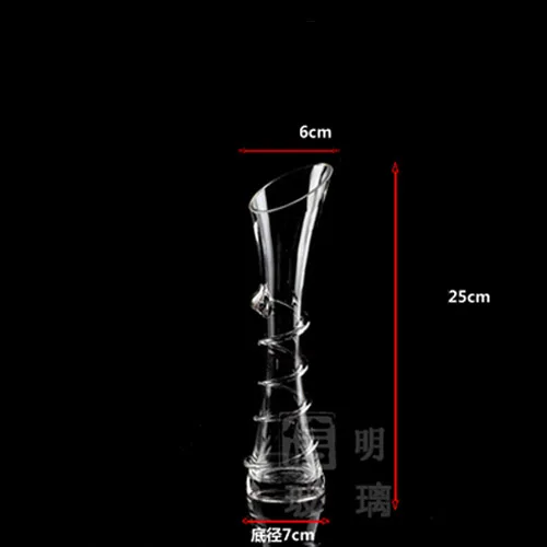 25cm Домашний декор прозрачная стеклянная гидропонная ваза современная мода обеденный стол офисный стол Маленькая ваза - Цвет: 25cm