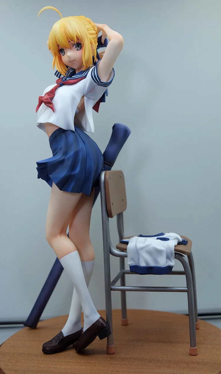 Экшн-фигурка Fate/stay night Fate/Zero Arturia Pendragon ПВХ красивая модель кресла для девочек