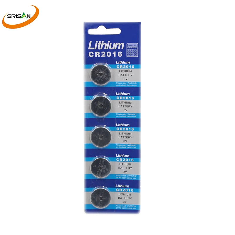 5x/card 5pcs CR2016 3V Lithium Battery DL2016 ECR2016 LM2016 BR2016 CR 2016 Button Coin Batteries | Электроника