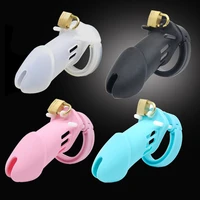 chaste bird penis lock medical soft silicone male chastity cock cage sex toys for men chastity device penis cage cbt cb6000
