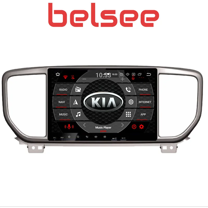 Автомагнитола Belsee 9 &quotIPS сенсорный экран Восьмиядерный Android 8 0 2 Din стерео радио DVD
